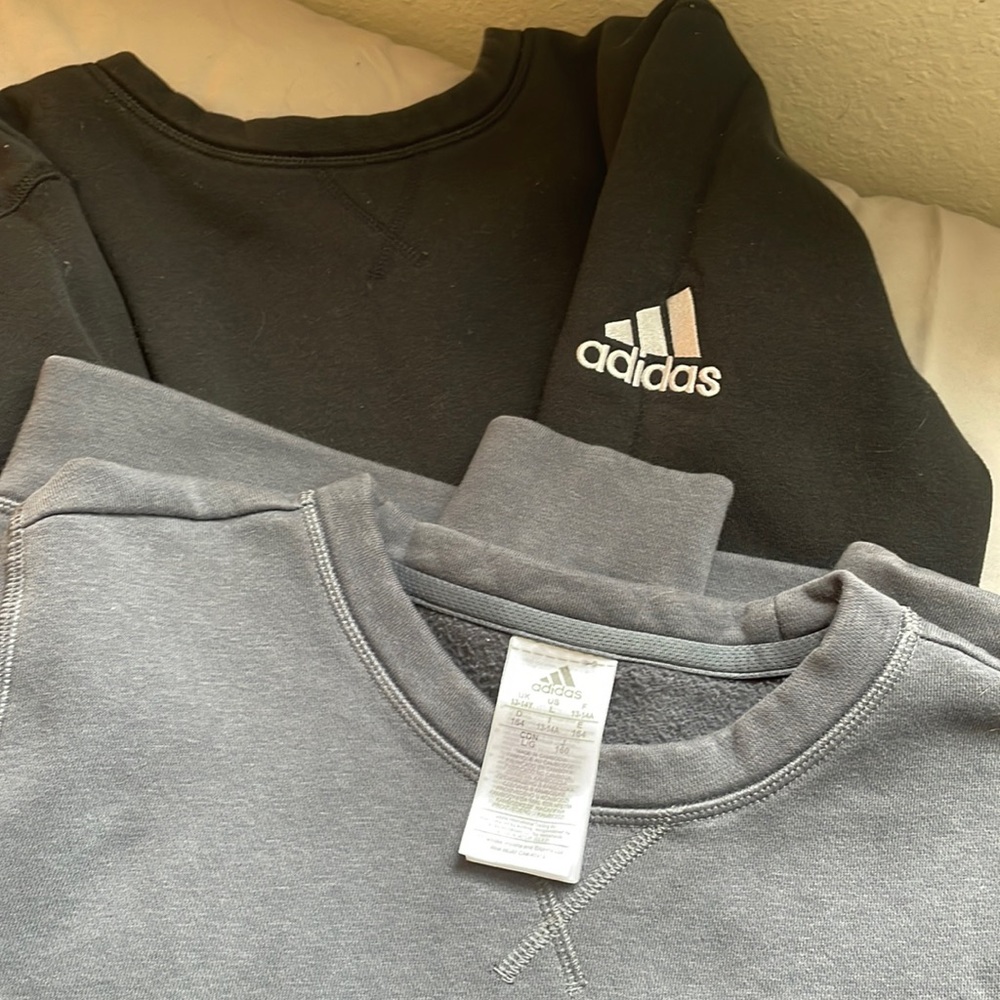 Adidas Crewneck Pale Blue 2 Pack